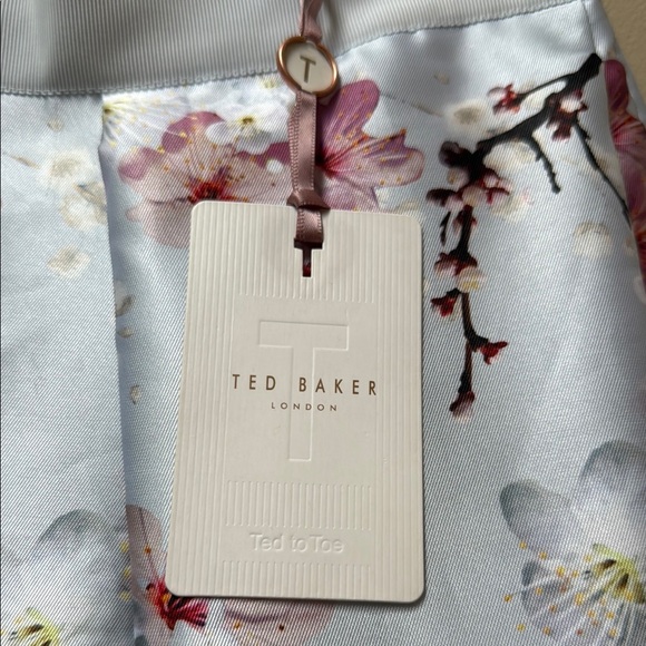 Ted Baker Floral A-Line Skirt in Light Blue - Picture 2 of 10